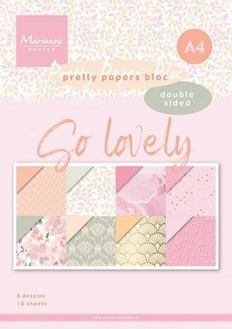 Marianne Design Paperpad So lovely PK9187 A4