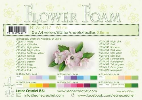 LeCrea - Flower Foam A4 wit 0.8mm&nbsp;