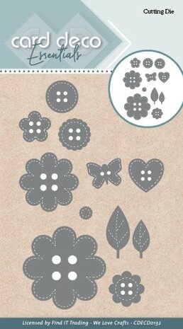 Card Deco Essentials - Cutting Dies - Buttons