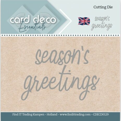 Card Deco Essentials -Text Dies - Season&#039;s Greetings