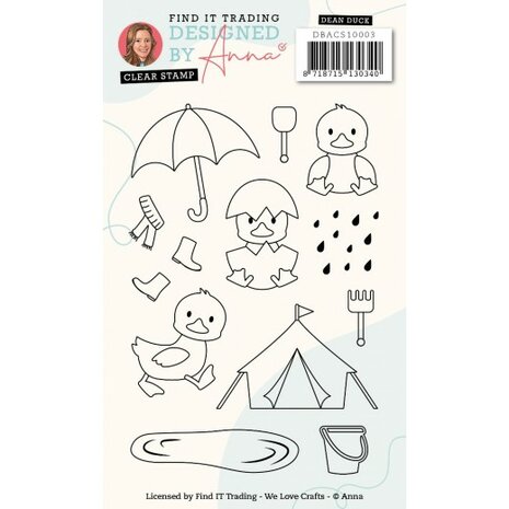 Designed by Anna - Mix and Match Clear Stamps - Dean Duck