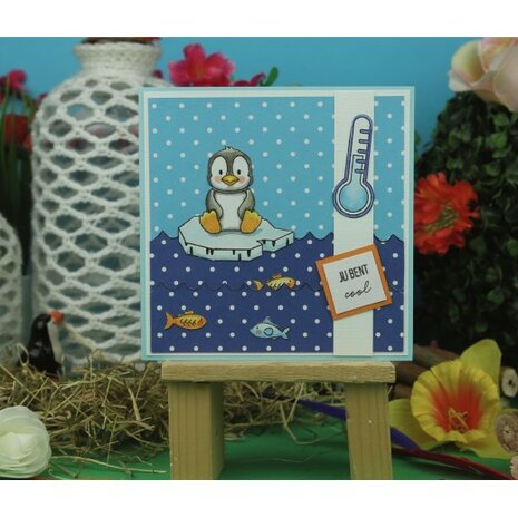 Designed by Anna - Mix and Match Clear Stamps - Patrick Penguin