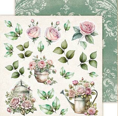 LemonCraft Paper Pad Secret Garden - Elements and Basic, 20,3x20,3cm