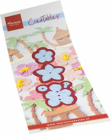 Marianne Design Creatable Tropische bloemen set LR0815 33 x 80 mm