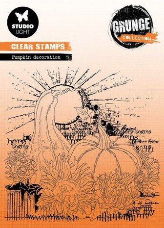 Studio Light Clear Stamp Grunge collection nr.454 SL-GR-STAMP454 122x122mm 