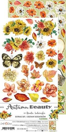 Craft O&#039;Clock Extras to Cut Set &ndash; Flowers &ndash; Autumn Beauty
