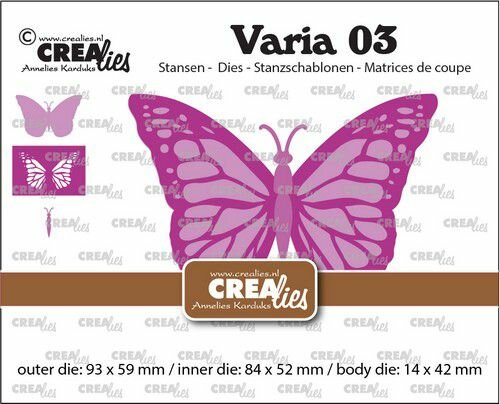 Crealies Varia 03 Monarchvlinder CLVaria03 93x59 - 14x42mm