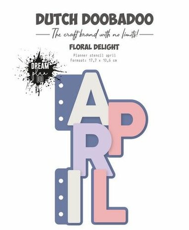 Dutch Doobadoo Planner stencil April A5 (NL) 470.784.306