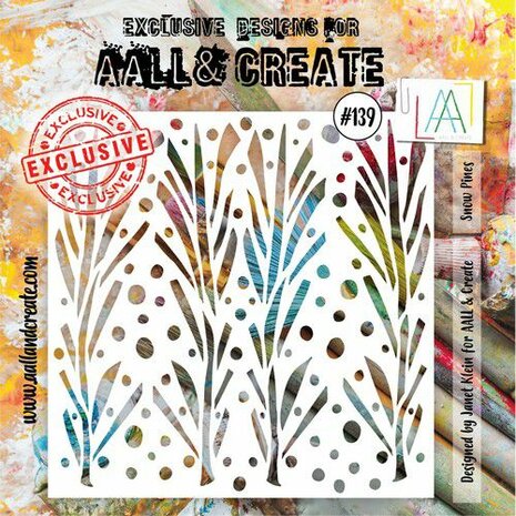 AALL &amp; Create Stencil Show Pines AALL-PC-139 15x15cm
