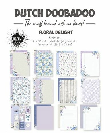 Dutch Doobadoo Designpapier Floral Delight 2x12 473.005.061