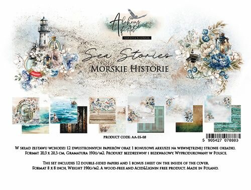 Art Alchemy Paper Collection Set 20,3x20,3 cm Sea Stories