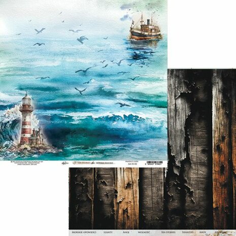 Art Alchemy Paper Collection Set 20,3x20,3 cm Sea Stories