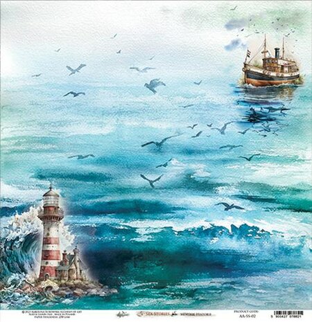 Art Alchemy Paper Collection Set 20,3x20,3 cm Sea Stories