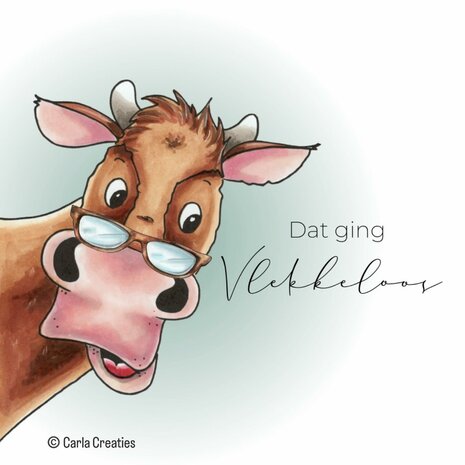 CraftEmotions clearstamps A6 - Cows 6 Tekst( NL) Carla Creaties