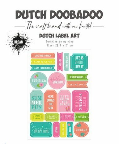 Dutch Doobadoo Stansvel A4 Sunshine on my mind 474.007.017
