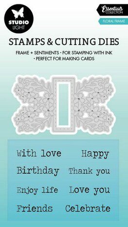 Studio Light Stamp &amp; Cutting Die Essentials nr.65 SL-ES-SCD65 65x90mm
