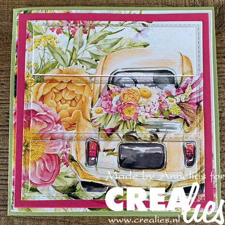 Crealies Cardzz Frame &amp; Inlay Claudia 3x rechthoek CLCZ532 11,5x11,5 - 11x11cm + inlay dies