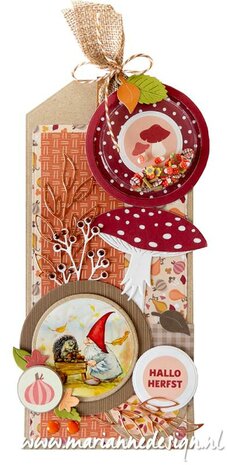 Marianne Design Stickers - Welkom herfst by Marleen (NL) CA3189 3 sheets x 13 stickers