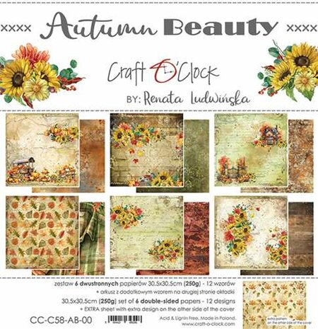 Craft OClock Paper Collection Set 30,5x30,5cm Autumn Beauty