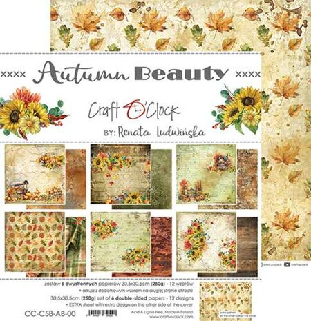 Craft OClock Paper Collection Set 30,5x30,5cm Autumn Beauty