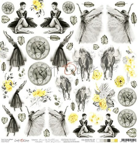 Craft OClock One-sided paper 12&quot;*12&quot; Force of Gentleness, extras to cut