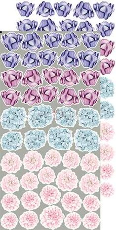 Craft OClock Extras to Cut Set &ndash; Flowers &ndash; Spring Charm, 15,5x30,5cm