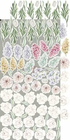 Craft OClock Extras to Cut Set &ndash; Flowers &ndash; Spring Charm, 15,5x30,5cm