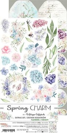 Craft OClock Extras to Cut Set &ndash; Flowers &ndash; Spring Charm, 15,5x30,5cm