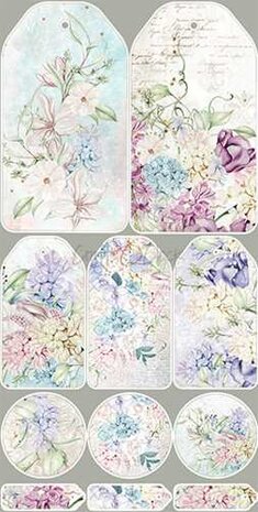 Craft OClock Extras to Cut Set &ndash; Flowers &ndash; Spring Charm, 15,5x30,5cm