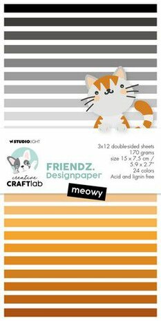 Studio Light Paper pad Friendz nr.120 CCL-FR-PP120 150x75mm