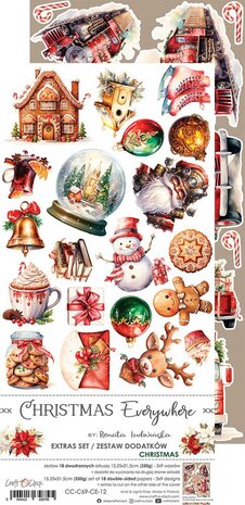 Craft O Clock Extras Set Mix 15x30 cm Christmas Everywhere