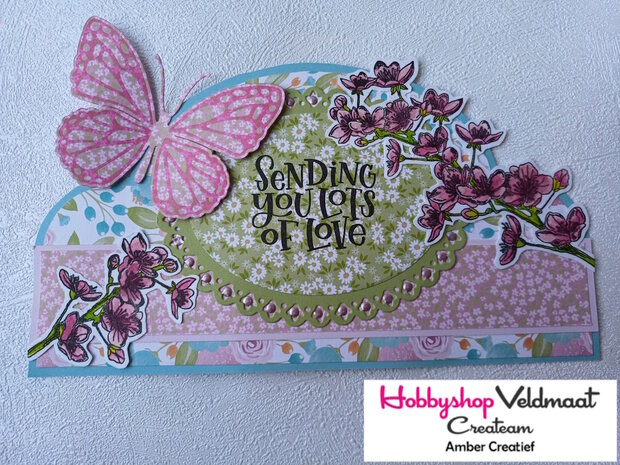 CraftEmotions Impress stamp Die - Vlinder en bij