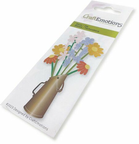 CraftEmotions Die - Kolenkit met bloementakken Card 5x10cm