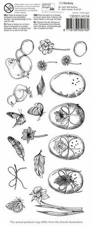 CraftEmotions clearstamps Slimline - Paaseieren GB Dimensional stamp
