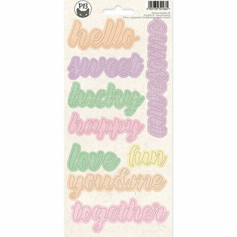 Piatek13 - Phrase sticker sheet The Four Seasons - Spring 01 P13-SPR-37