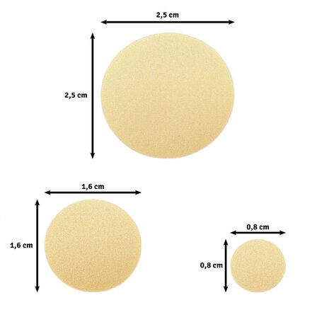 Vaessen Creative &bull; Figuurpons Set Cirkels &Oslash;8-16-25mm 3stuks