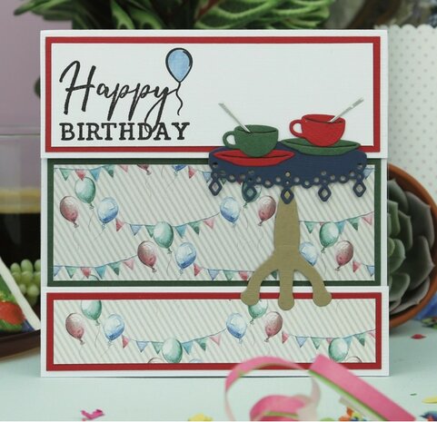 Dies - Yvonne Creations - Young At Heart - Tea Time