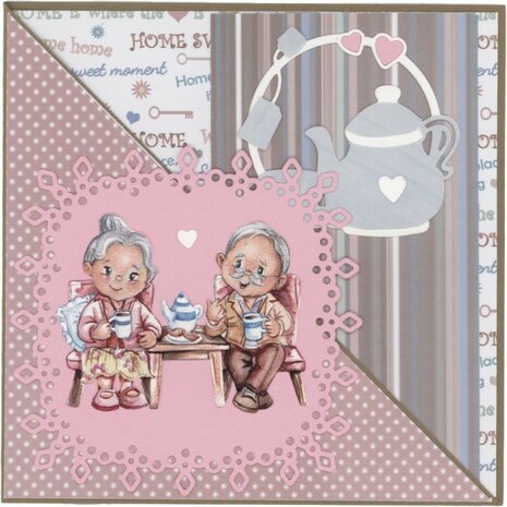 3D Cutting Sheet - Yvonne Creations - Young At Heart - Coffee