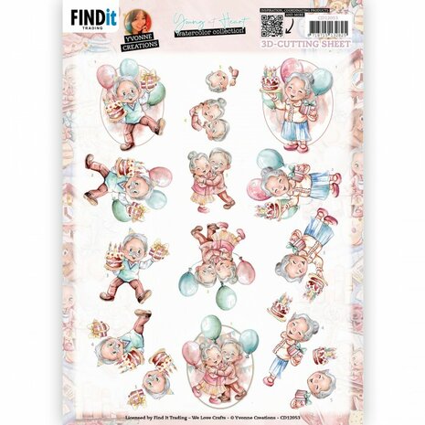 3D Cutting Sheet - Yvonne Creations - Young At Heart - Party