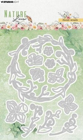 Studio Light Cutting dies Floral wreath Nature Lover nr.771 SL-NL-CD771 101x143x1mm