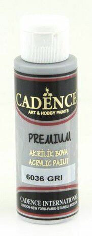 Cadence Premium acrylverf (semi mat) Grijs  70 ml