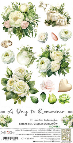 Craft O Clock Extras Set Flowers 15x30 cm A Day To Remember