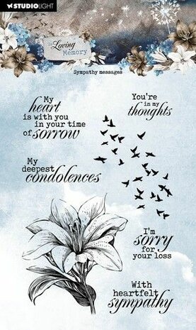 Studio Light Clear Stamp In Loving Memory nr.560 SL-ILM-STAMP560 92x134mm