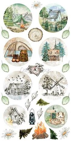 Craft OClock Digi Label Vacation Set Trail Of Silence