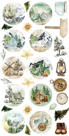 Craft OClock Digi Label Vacation Set Trail Of Silence