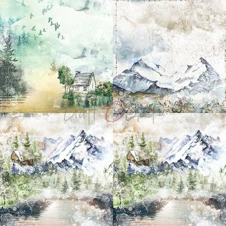 Craft OClock Paper Collection Set 20,3x20,3cm Trail Of Silence