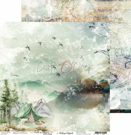 Craft OClock Paper Collection Set 12&quot;*12&quot; Trail Of Silence