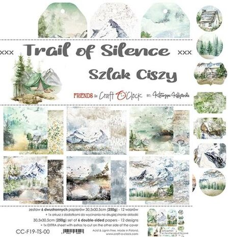 Craft OClock Paper Collection Set 12&quot;*12&quot; Trail Of Silence