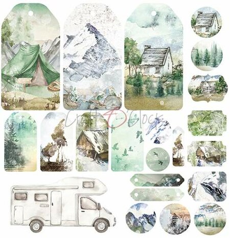 Craft OClock Paper Collection Set 12&quot;*12&quot; Trail Of Silence