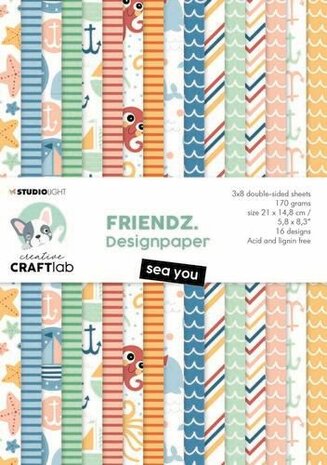 Studio Light Paperpad Friendz nr.93 CCL-FR-PP93 A5